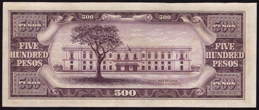 Philippines - 500 Pesos 1949 - Pick # 141 - Low Serial - XF