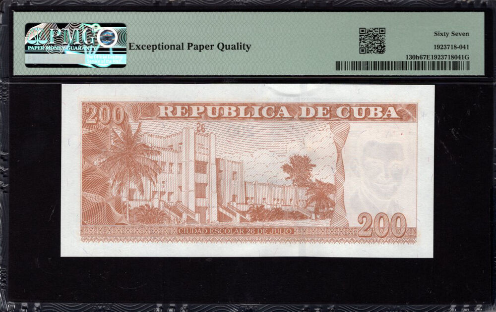 Cuba - 200 Pesos 2024 - Pick # 130h - PMG 67 EPQ