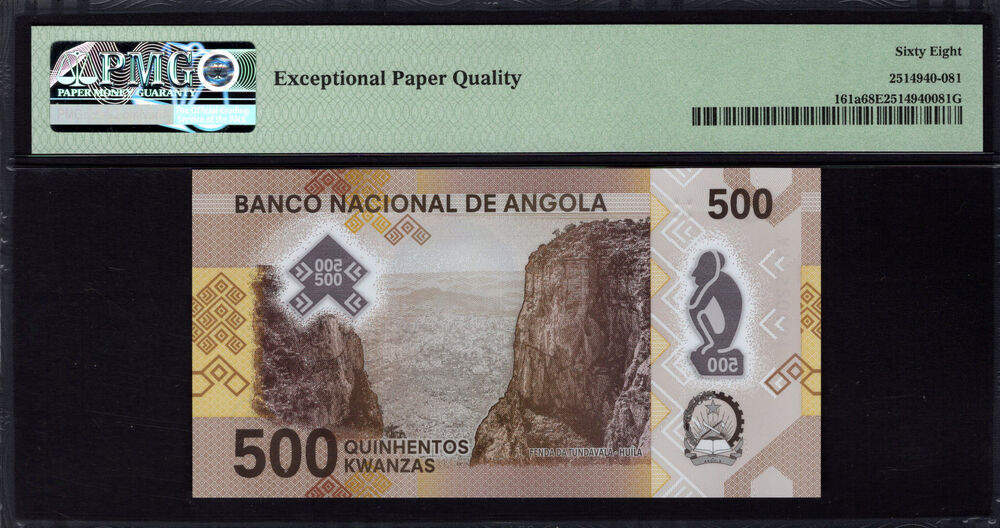 Angola - 500 Kwanzas 2020 - Pick # 161a - PMG 68 EPQ