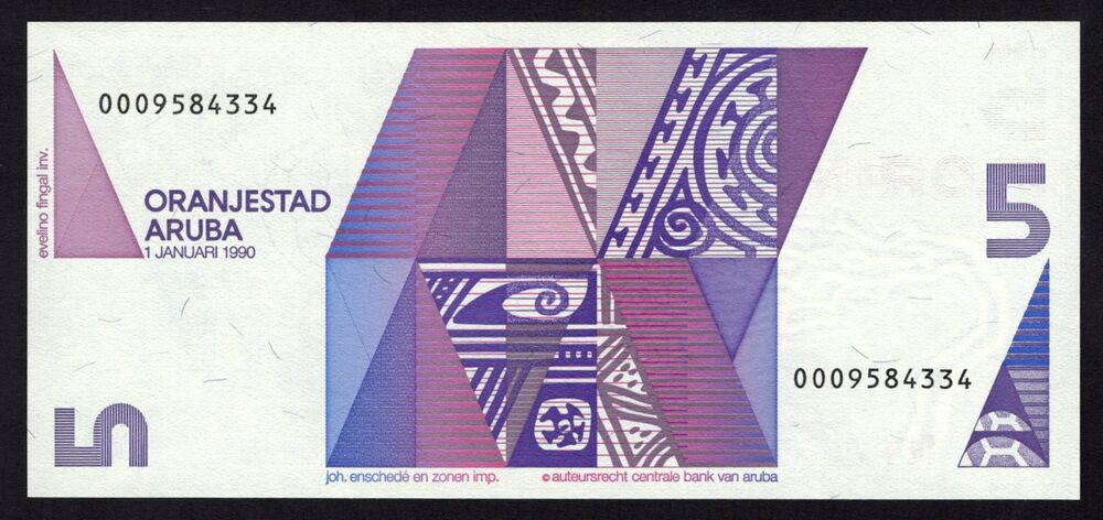 Aruba - 5 Florin 1990 - Pick # 6 - UNC