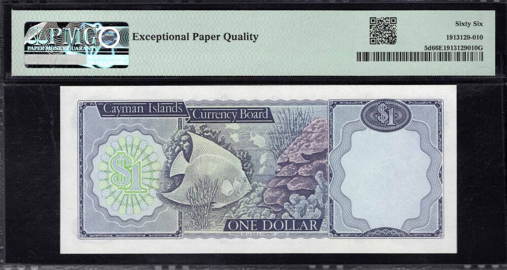 Cayman Islands - 1 Dollar 1974 - Pick # 5d - PMG 66 EPQ