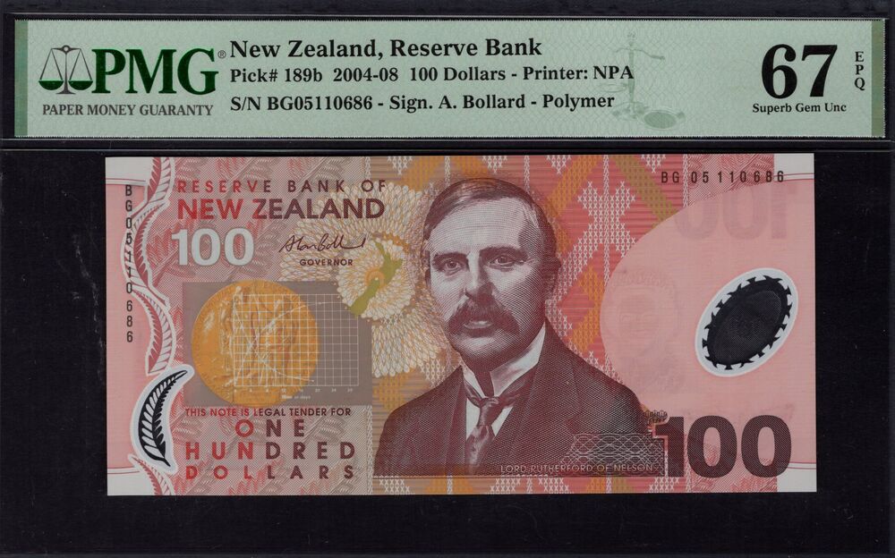 New Zealand - 100 Dollars 2004 - Pick # 189b - PMG 67 EPQ