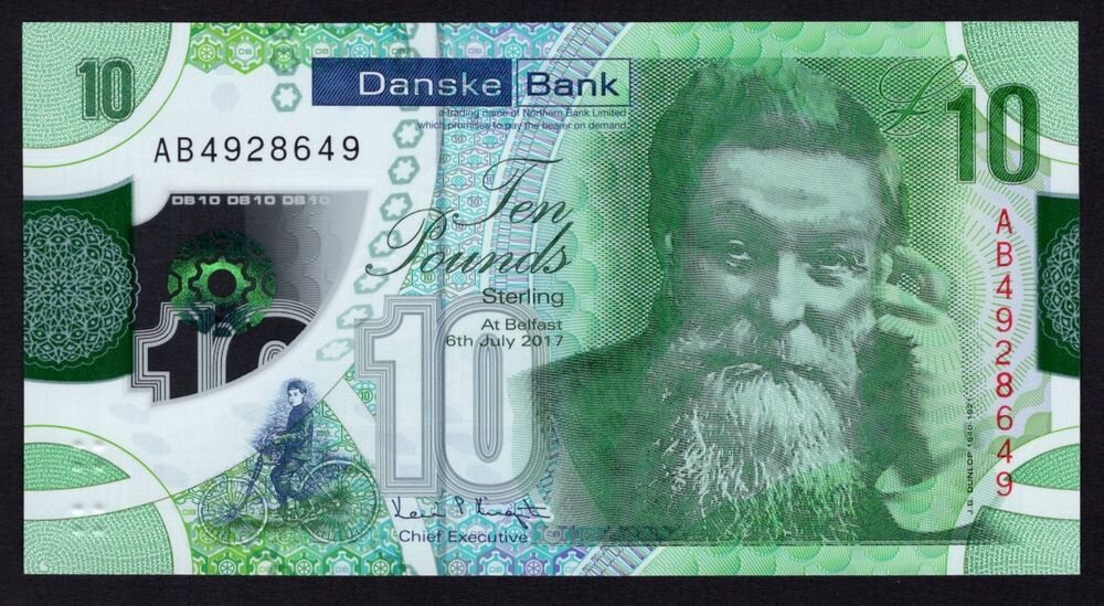 Ireland, Northern - 10 Pounds 2012 - Pick # 214 - AU