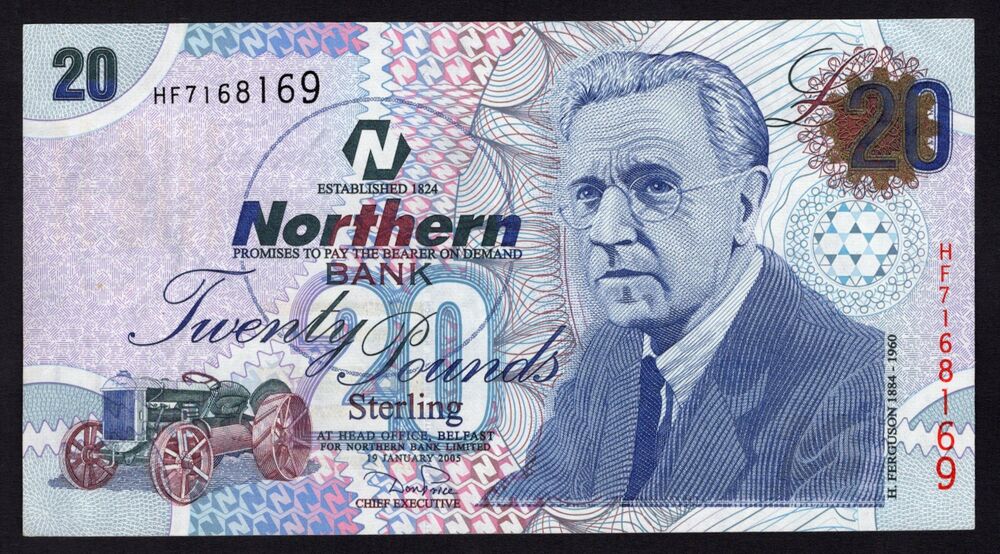 Ireland, Northern - 20 Pounds 2005 - Pick # 207 - XF+