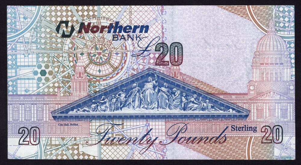 Ireland, Northern - 20 Pounds 2005 - Pick # 207 - XF+