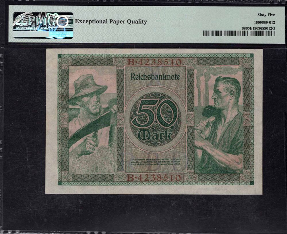 Germany - 50 Mark 1920 - Pick # 68 - PMG 65 EPQ