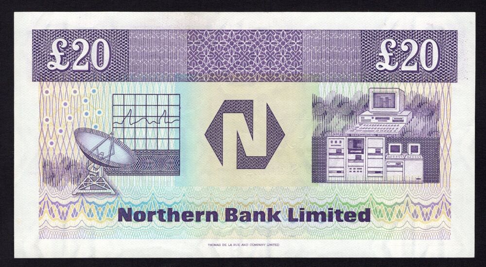 Ireland, Northern - 20 Pounds 1988 - Pick # 195a - AU