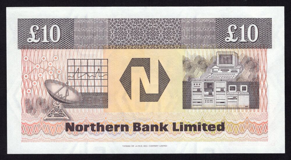 Ireland, Northern - 10 Pounds 1988 - Pick # 194a - UNC-