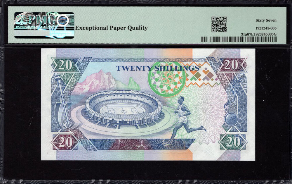Kenya - 20 Shillings 1993 - Pick # 31a - PMG 67 EPQ