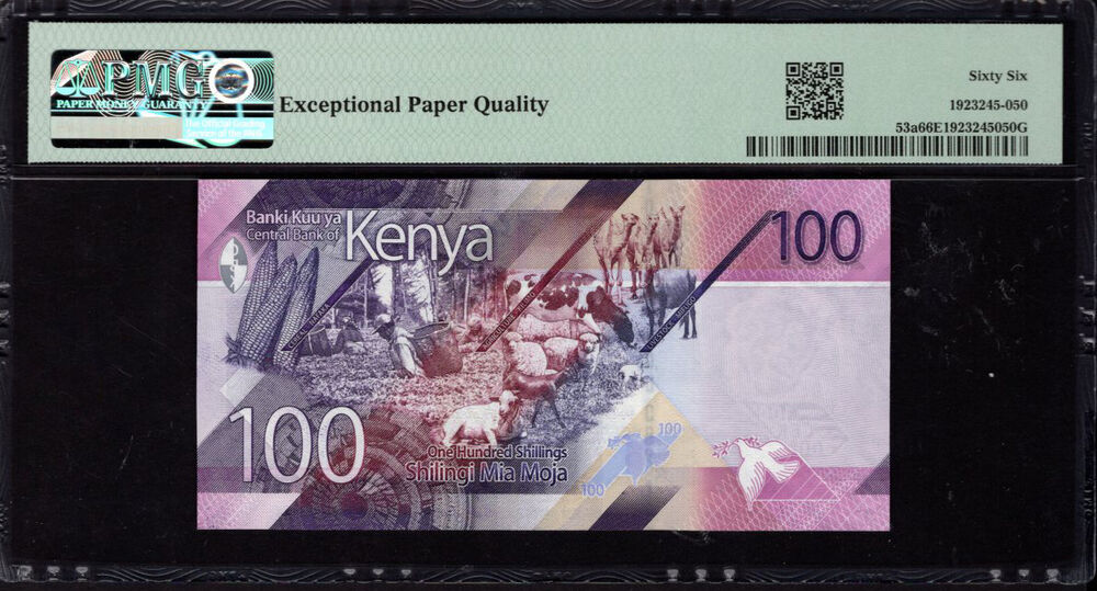 Kenya - 100 Shillings 2019 - Pick # 53a - PMG 66 EPQ