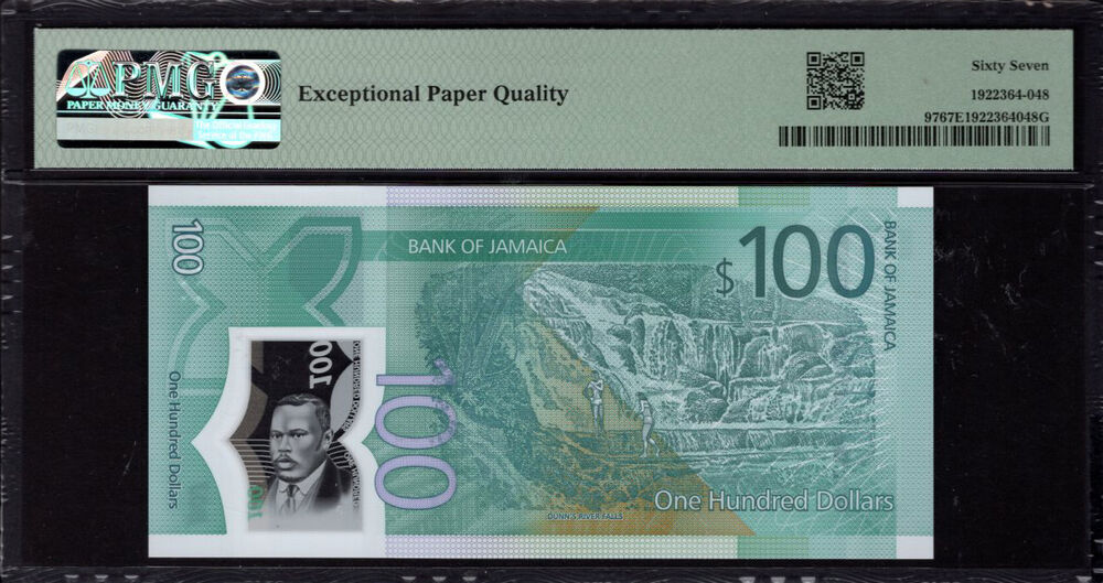Jamaica - 100 Dollars 2022 - Pick # 97 - PMG 67 EPQ