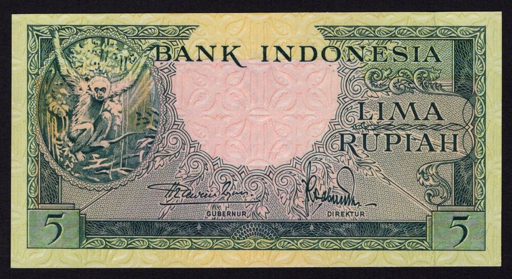 Indonesia - 5 Rupiah 1957 - Pick # 49 - UNC