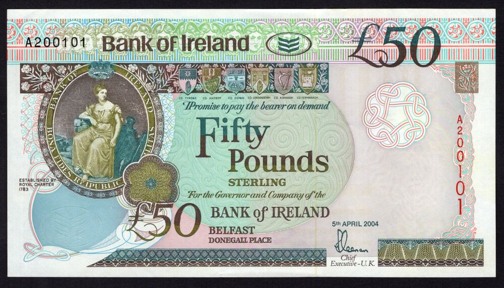Ireland, Northern - 50 Pounds 2004 - Pick # 81 - UNC-