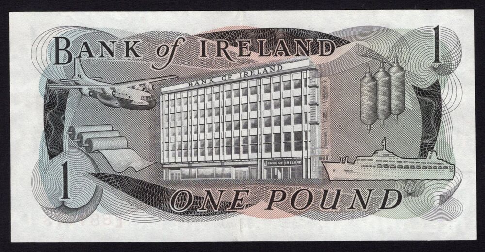 Ireland, Northern - 1 Pound 1972/77 - Pick # 61b - VF
