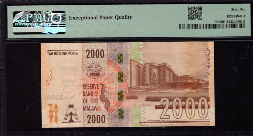 Malawi - 2.000 Kwacha 2021 - Pick # 70a - PMG 66 EPQ