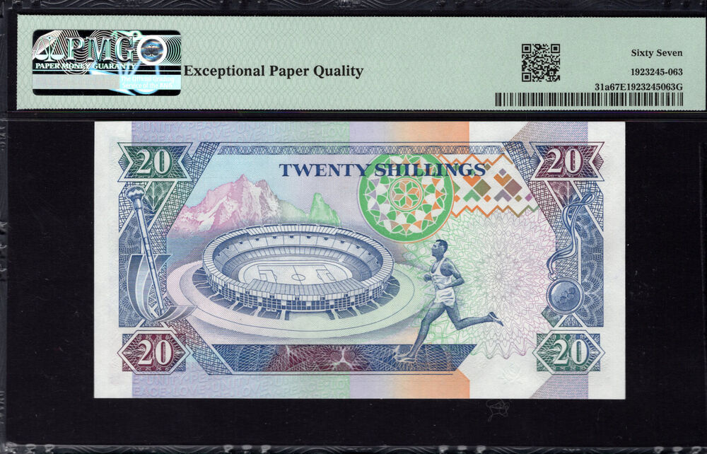 Kenya - 20 Shillings 1993 - Pick # 31a - PMG 67 EPQ
