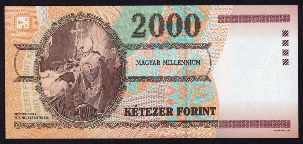Hungary - 2000 Forint 2000 - Pick # 186 - UNC