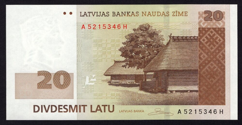 Latvia - 20 Latu 2007 - Pick # 55a - UNC