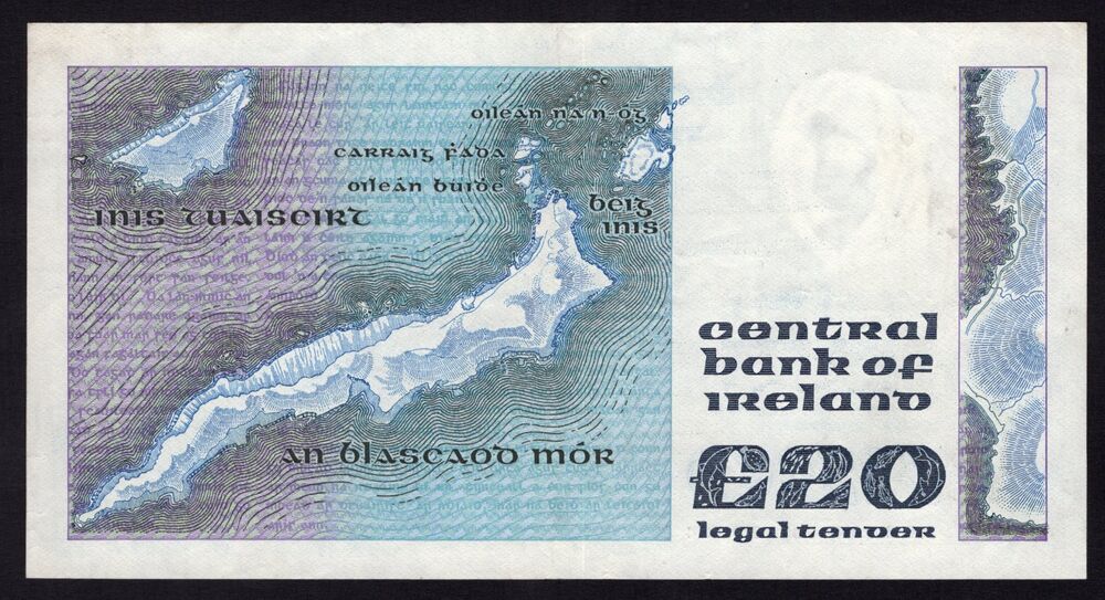 Ireland - 20 Pounds 1984 - Pick # 73b - VF+