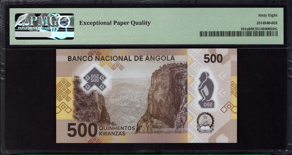 Angola - 500 Kwanzas 2020 - Pick # 161a - PMG 68 EPQ