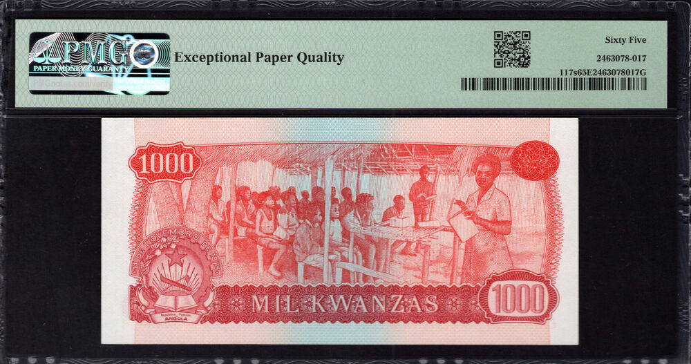 Angola - 1000 Kwanzas 1979 - Pick # 117s - PMG 65 EPQ