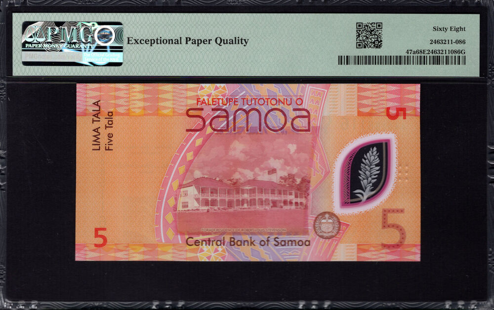 Samoa - 5 Tala 2023 - Pick # 47a - PMG 68 EPQ