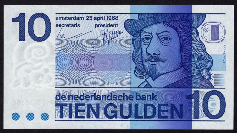 Netherlands - 10 Gulden 1968 - Pick # 91b - UNC