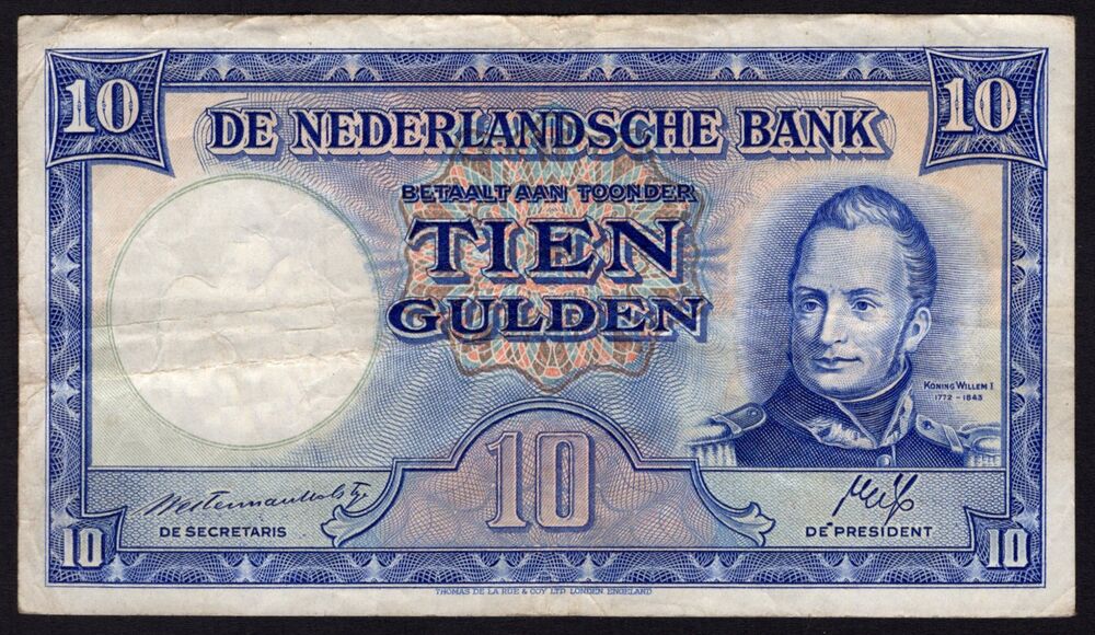 Netherlands - 10 Gulden 1945 - Pick # 75b - aVF