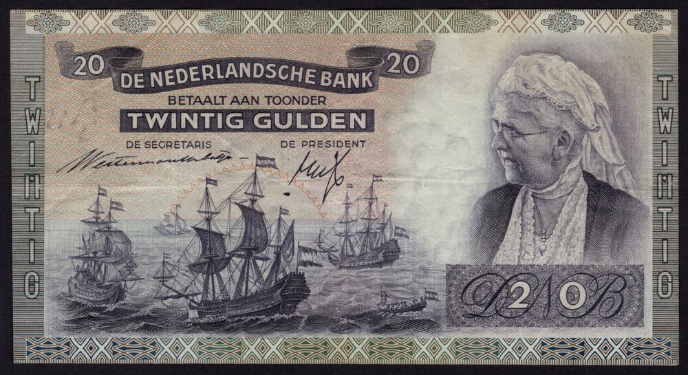 Netherlands - 20 Gulden 1939 - Pick # 54 - VF