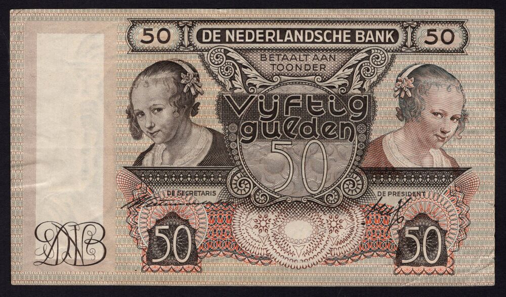 Netherlands - 50 Gulden 1941 - Pick # 58 - VF
