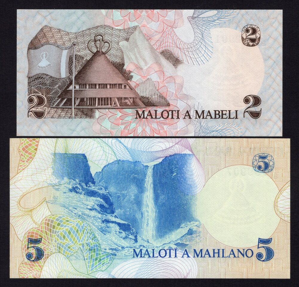 Lesotho - 2 and 5 Maloti 1981 - Pick # 4a & 5 - UNC