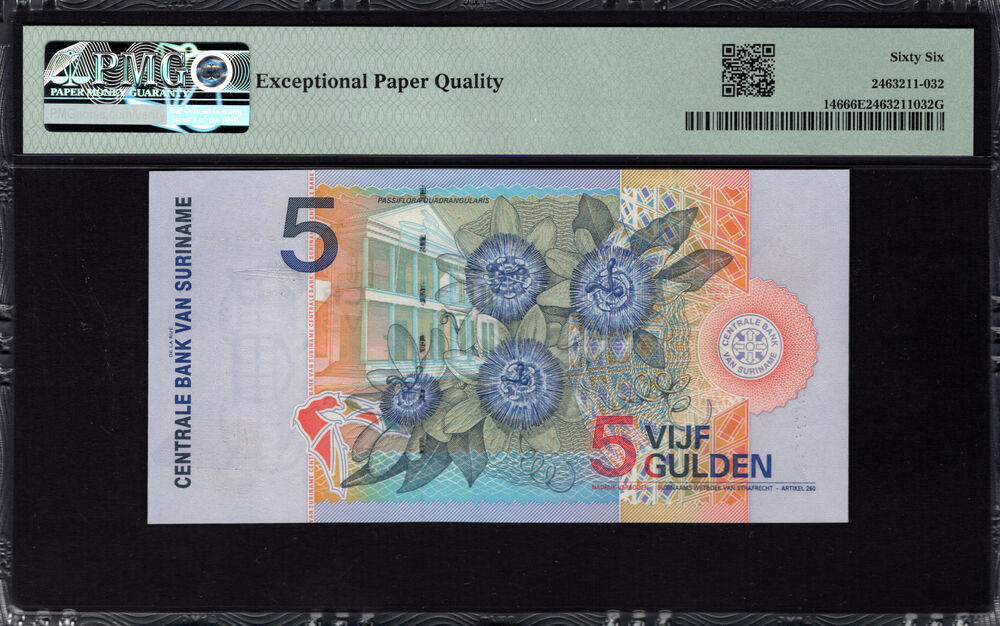 Suriname - 5 Gulden 2000 - Pick # 146 - PMG 66 EPQ