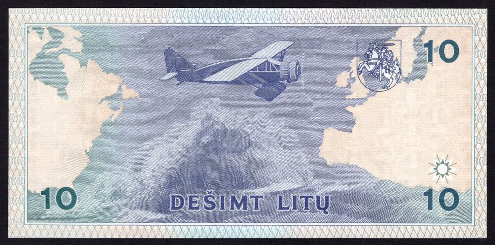 Lithuania - 10 Litu 1993 - Pick # 56 - UNC