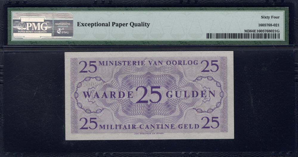 Netherlands / Occupation of Germany - 25 Gulden 1945 - Pick # M3 - PMG 64 EPQ