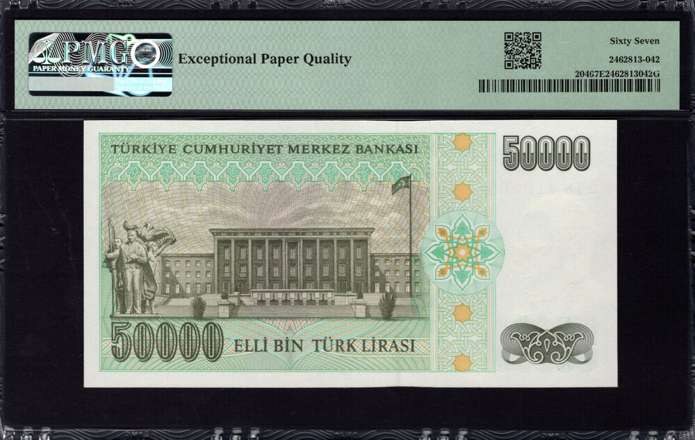 Turkey - 50.000 Lirasi 1970 - Pick # 204 - PMG 67 EPQ