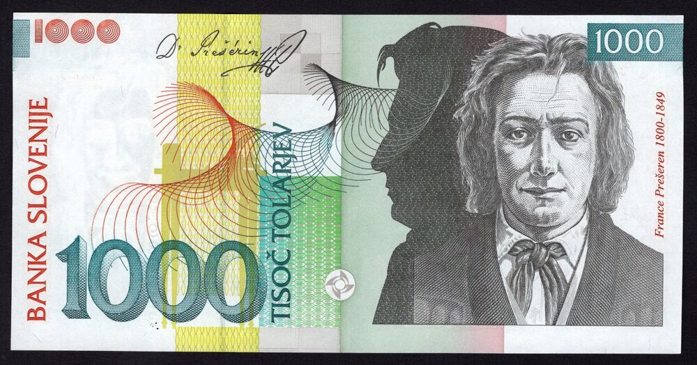 Slovenia - 1000 Tolarjev 2003 - Pick # 32a - UNC