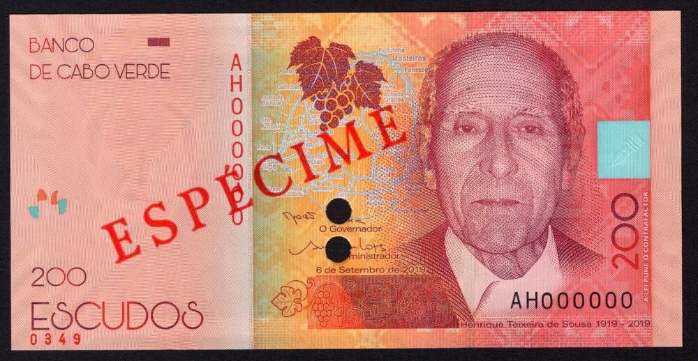 Cape Verde - 200 Escudos 2019 - Specimen - Pick # 76 - UNC