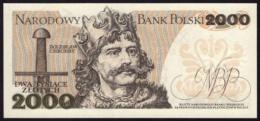 Poland - 2000 Zlotych 1977 - Pick # 147a - UNC