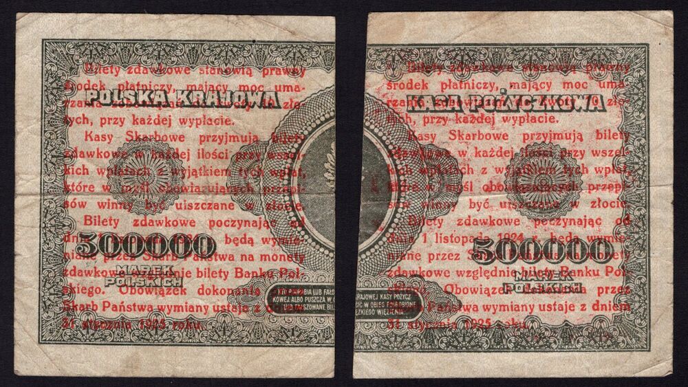 Poland - 1 Grosz 1924 - Pick # 42a & b - Fine