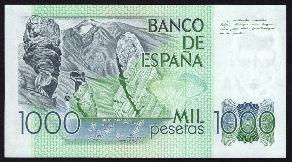 Spain - 1000 Pesetas 1979 - Pick # 158 - AU