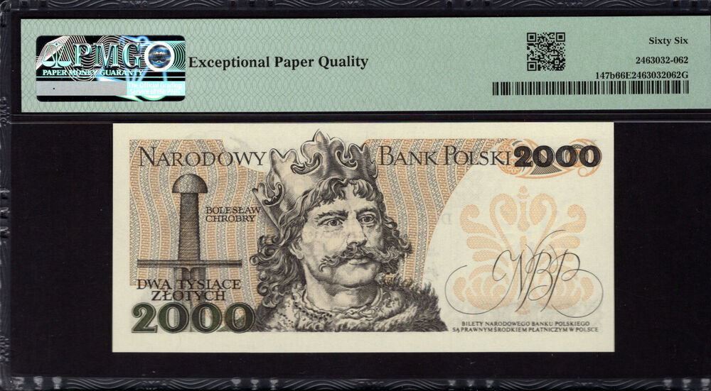 Poland - 2000 Zlotych 1979 - Pick # 147b - PMG 66 EPQ