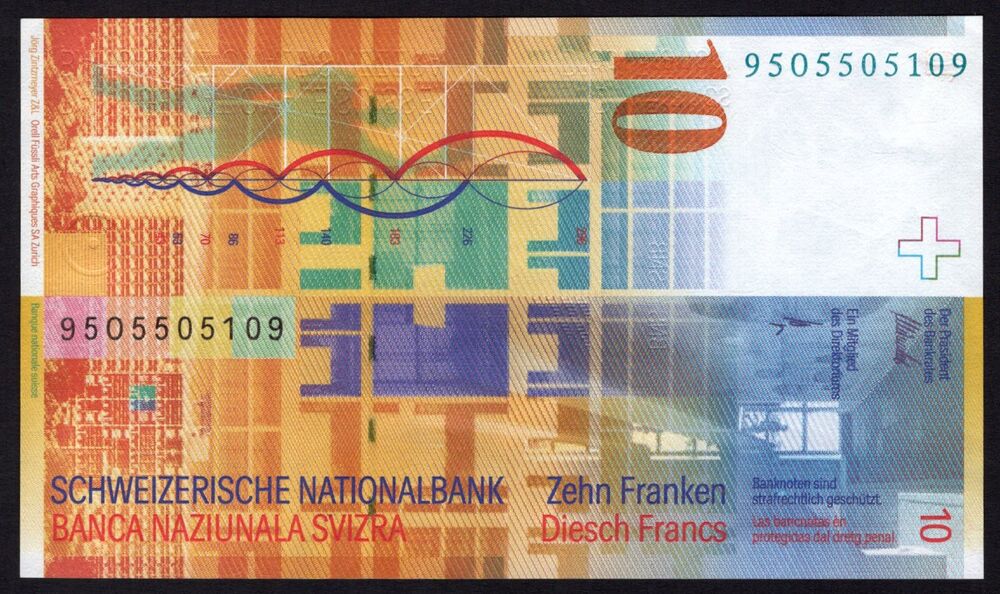 Switzerland - 10 Francs 1995 - Pick # 66a - UNC-