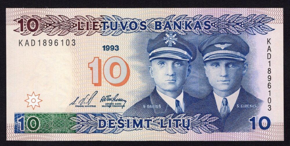 Lithuania - 10 Litu 1993 - Pick # 56 - UNC