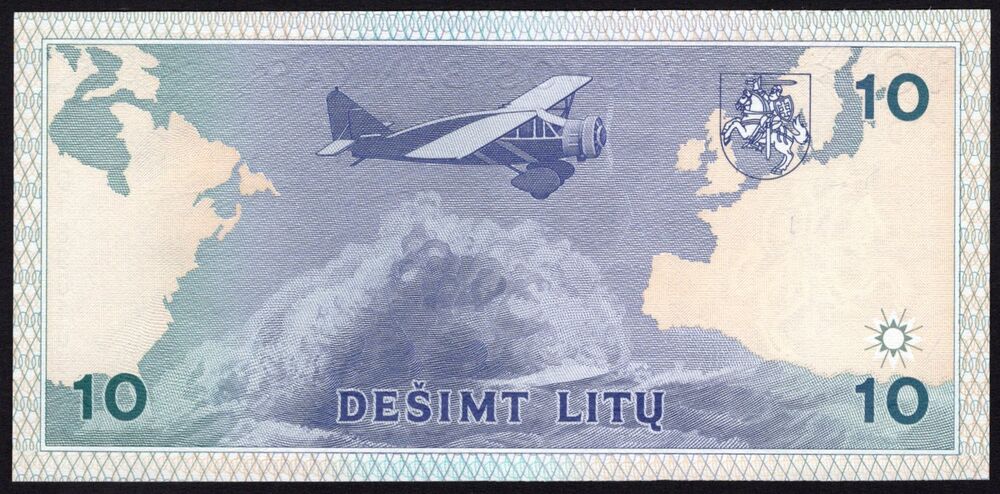 Lithuania - 10 Litu 1993 - Pick # 56 - UNC