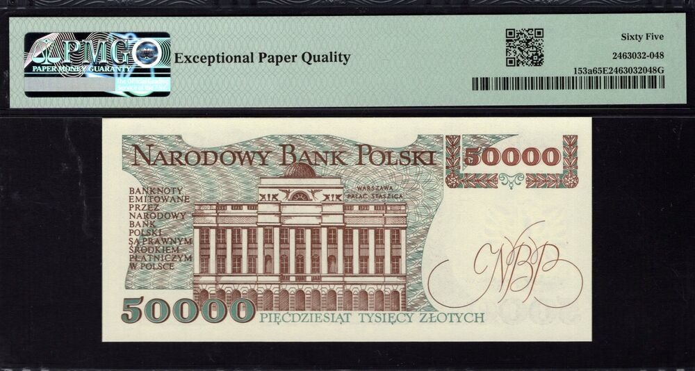 Poland - 50.000 Zlotych 1989 - Pick # 153a - PMG 65 EPQ