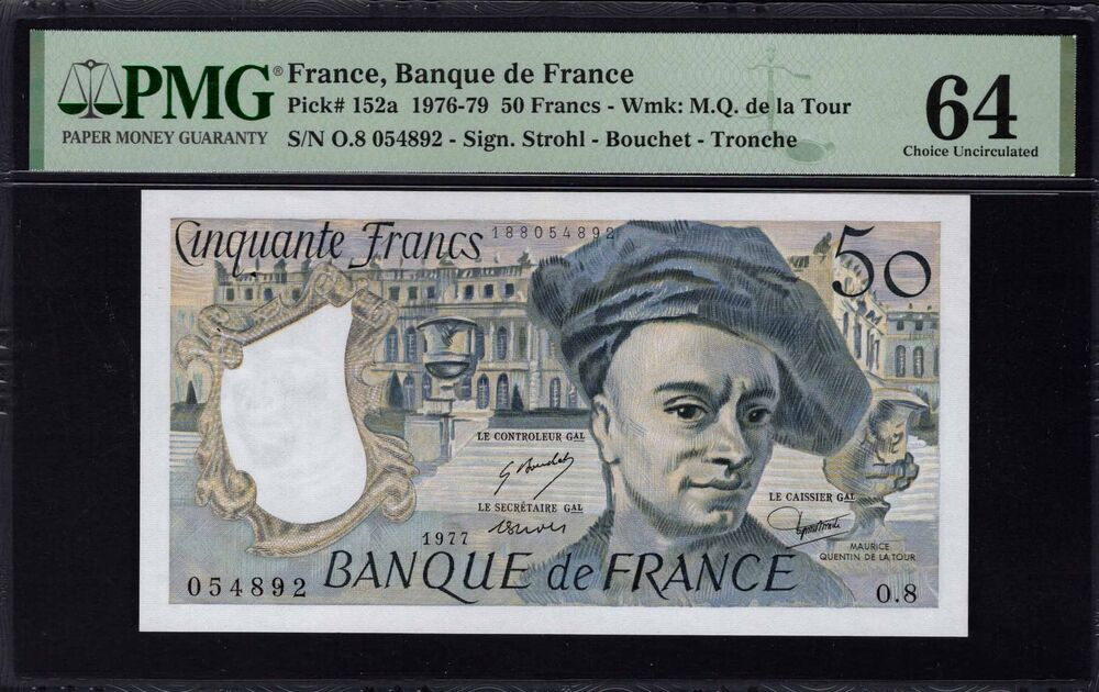 France - 50 Francs 1976 - Pick # 152a - PMG 64