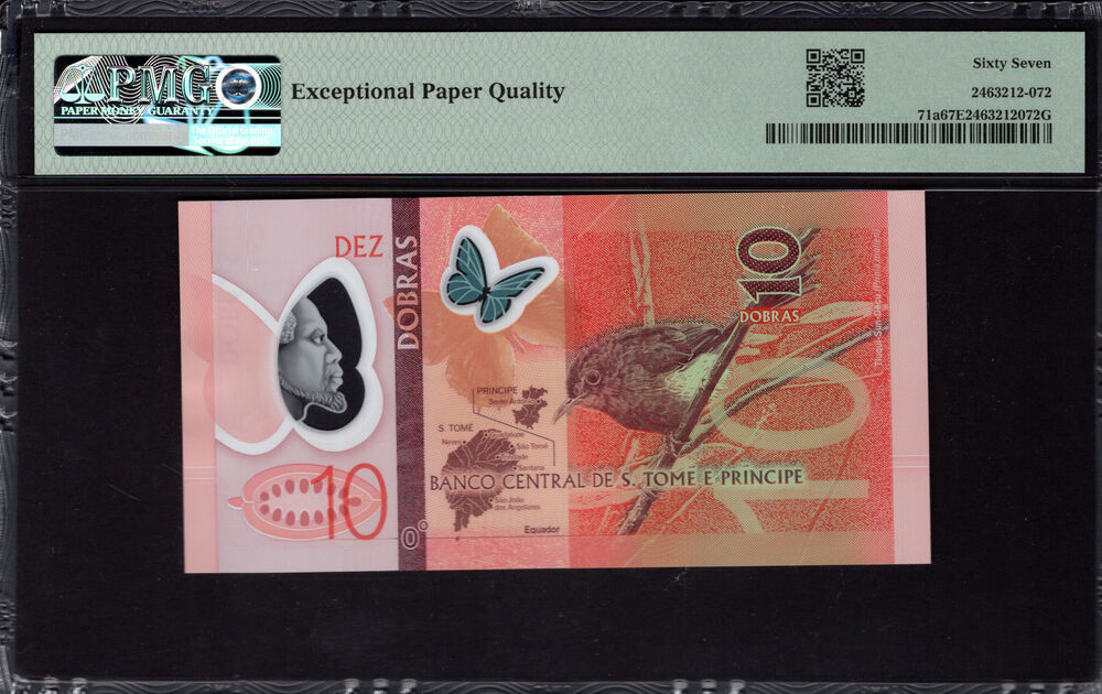 Sao Tome and Principe - 10 Dobras 2016 - Pick # 71a - PMG 67 EPQ