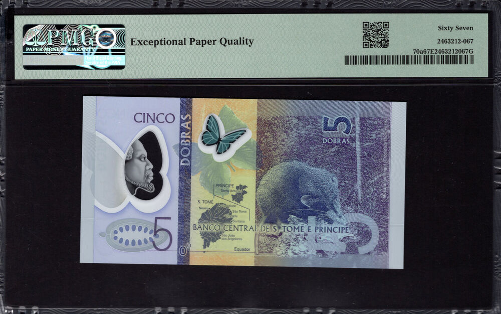 Sao Tome and Principe - 5 Dobras 2016 - Pick # 70a - PMG 67 EPQ