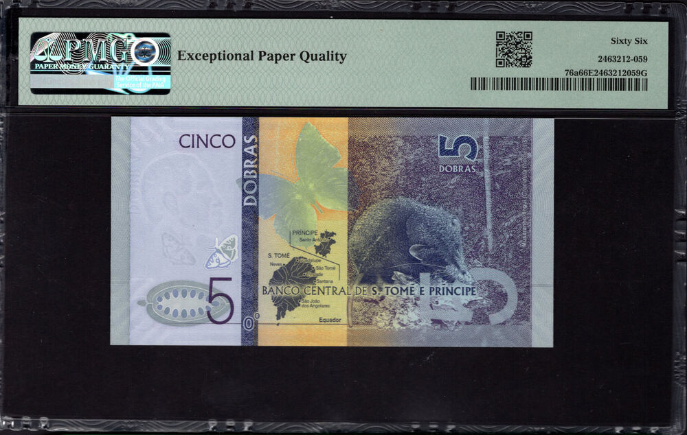 Sao Tome and Principe - 5 Dobras 2020 - Pick # 76a - PMG 66 EPQ