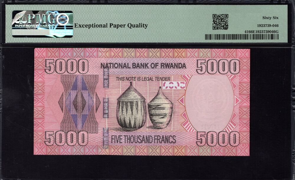 Rwanda - 5000 Francs 2014 - Pick # 41 - PMG 66 EPQ